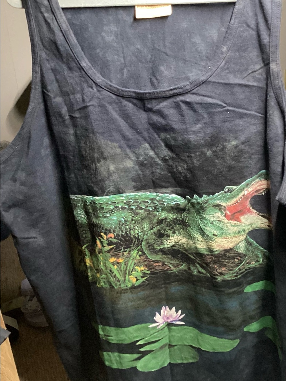 The Mountain Black Sleeveless Tank Top